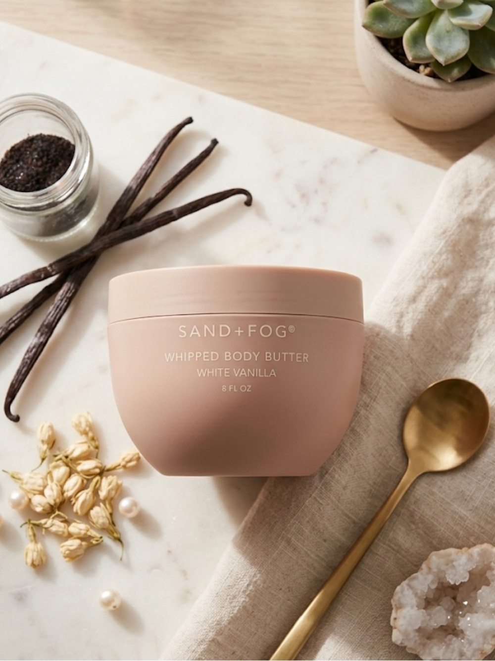 Sand + Fog Whipped Body Butter White Vanilla 8Fl Oz